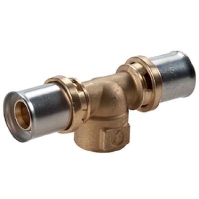 Тройник с внутр. резьбой Giacomini 1/2"x(16x2) Тройник с внутр. резьбой Giacomini 1/2"x(16x2)