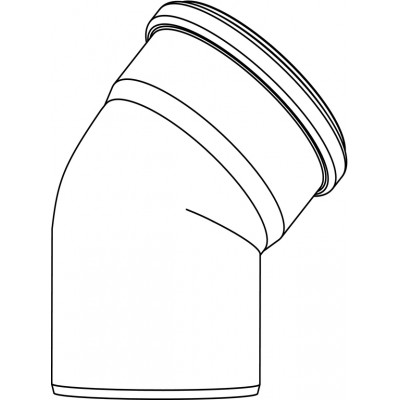 Отвод диам. 50 на 30° Отвод диам. 50 на 30°