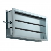 DRr 300х150 воздушный клапан с подставкой под электропривод