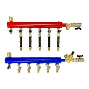 Модуль этажный коллекторный стальной Royal Thermo DN50-3(25)F20-правостороннее