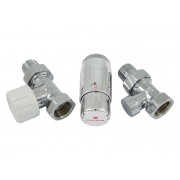 Комплект узла нижнего подкл SCHLOSSER прямой STANDARD MINI 1/2" (хром) с термоголовкой MINI DIAMANT М30х1,5