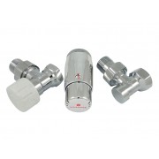 Комплект узла нижнего подкл SCHLOSSER угловой STANDARD MINI 1/2" (хром) с термоголовкой MINI DIAMANT М30х1,5