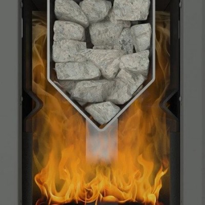 Дровяная печь со стальной дверцей Костёр Поток 18 Дровяная печь со стальной дверцей Костёр Поток 18