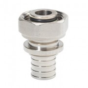 Переходник Rehau RAUTITAN НГ 16, 3/4" никелированная DZR латунь на евроконус