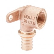 Угольник настенный Rehau RAUTITAN В, 20, 1/2", бронза (RX+) короткий