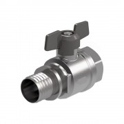 Кран шаровый с аксиальным соединением вн. 20x3/4"