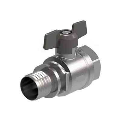 Кран шаровый с аксиальным соединением вн. 20x3/4" Кран шаровый с аксиальным соединением вн. 20x3/4"