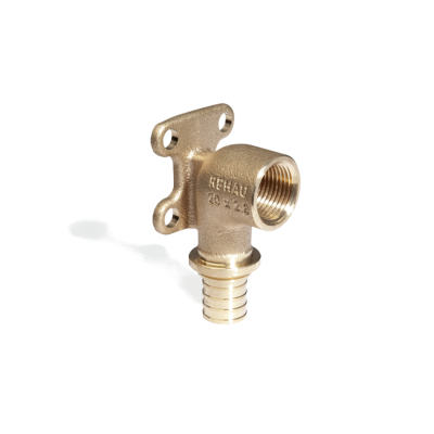 Угольник настенный с квадратными фланцами 20-Rp1/2 RX Угольник настенный с квадратными фланцами 20-Rp1/2 RX