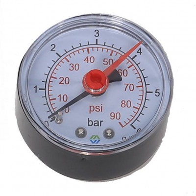 Манометр аксиальный MVI, до 6 бар, D50 мм, подключение G1/4 Манометр аксиальный MVI, до 6 бар, D50 мм, подключение G1/4