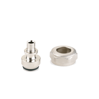 Переходник с накидной гайкой 10x1,1-G3/4" (евроконус) Переходник с накидной гайкой 10x1,1-G3/4" (евроконус)