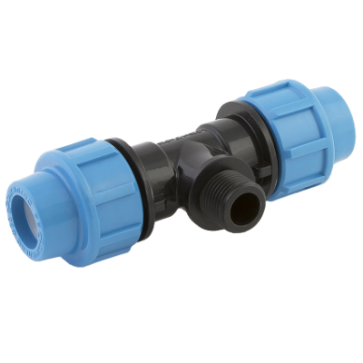 Тройник Джилекс ПНД с наружной резьбой 20х1/2"х20 (20 шт. в уп.) Тройник Джилекс ПНД с наружной резьбой 20х1/2"х20 (20 шт. в уп.)