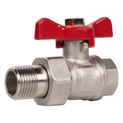 Кран шаровый Royal Thermo Optimal 1/2" НГ, ручка-бабочка