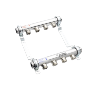 Коллектор распределительный HLV на 9 групп нерж. сталь