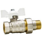 Кран шаровой латунный LD Pride 47.20.В-ГШ.Б (White)