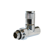 Вентиль ручной регулировки прямой, PIANO (хром), 1/2"