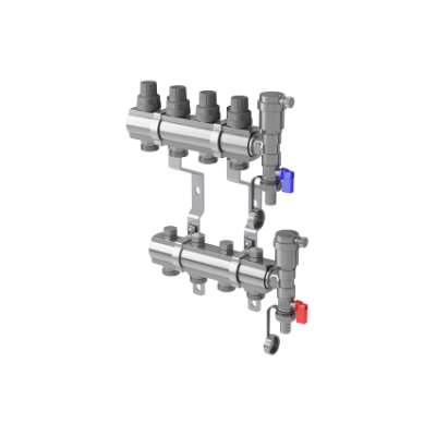 Коллектор в сборе универсальный 1" ВР-3/4" НР, 12 выходов Коллектор в сборе универсальный 1" ВР-3/4" НР, 12 выходов
