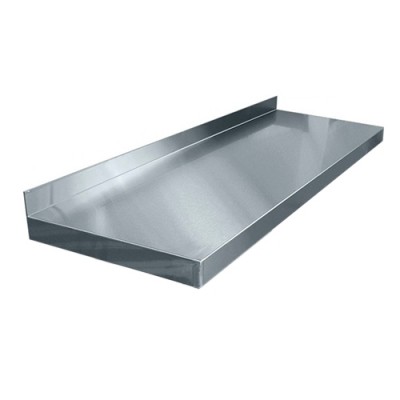 Полка кухонная настенная открытая ПН-3-3-1200х300 полностью из нерж. стали Полка кухонная настенная открытая ПН-3-3-1200х300 полностью из нерж. стали