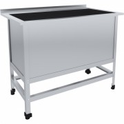 Ванна моечная (котломойка) ПищТех ВМОб-1-700ЦК с бортом и отв. под смеситель