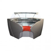 Витрина среднетемп. угловая 1270х1270х1200мм, ВХСу-2,0 Carboma внутр., 0...+7С,0,66 кв.м