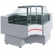 Витрина холодильная Carboma GC95 VM-6 (ВХСу-2 внутренний 90 Carboma GC95) (0011-9003 боковины серые, декор белый)