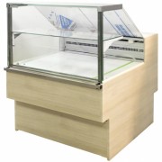 Витрина холодильная Carboma GC110 SM 0,94-1 (ВХС-0,94 Carboma GC110) (1006 ДУБ) БЕЗ БОКОВИН
