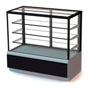 Витрина кондитерская Carboma KC70 VV 1,3-1 STANDARD 9006-9005 (ВХСв-1,3д Carboma Cube Люкс ТЕХНО)