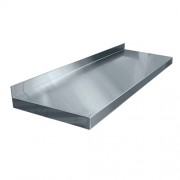 Полка кухонная настенная открытая ПН-4-3-1400х300 полностью из нерж. стали