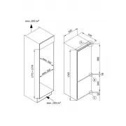 Встраиваемый холодильник NORDFROST NRCB 330 NFW