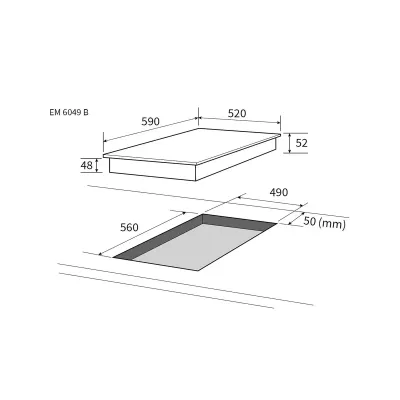 Варочная поверхность NORDFROST EM 6049 B Варочная поверхность NORDFROST EM 6049 B