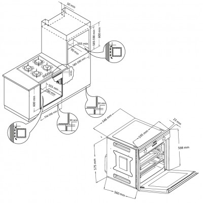 Духовой шкаф NORDFROST HS 6060 YR Духовой шкаф NORDFROST HS 6060 YR