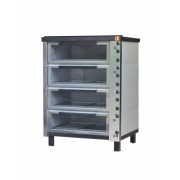 Печь хлебопекарная электрическая ХПЭ-750/500.44 ЛЮКС (1274х1030х1704мм, 4 камеры, 380В, 26кВт. внутрен. освещ. камеры) в обрешетке