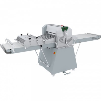 Машина тестораскаточная напольная ПищТех МРТУ-1400/600 со станцией нарезки Машина тестораскаточная напольная ПищТех МРТУ-1400/600 со станцией нарезки