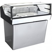 Витрина среднетемпературная настольная Carboma АС87 SM 1,0-1 и подставка под витрину