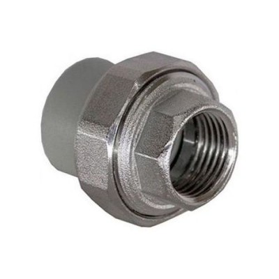 Муфта TEBO сер. PP-R комбин. разъемная (Американка) 20x1quot; ВР (10/100) , арт. 016020804 Муфта TEBO сер. PP-R комбин. разъемная (Американка) 20x1quot; ВР (10/100) , арт. 016020804