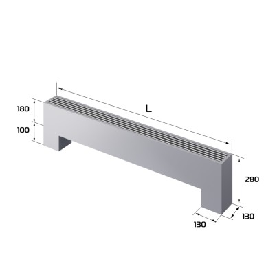 Конвектор напольный Royal Thermo STEP-180/130/1600-3-N-SS-LG-NA Конвектор напольный Royal Thermo STEP-180/130/1600-3-N-SS-LG-NA