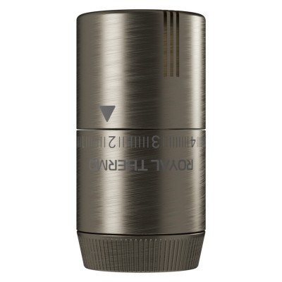 Термоголовка жидкостная Royal Thermo Design М30х1,5 (никель матовый) Термоголовка жидкостная Royal Thermo Design М30х1,5 (никель матовый)