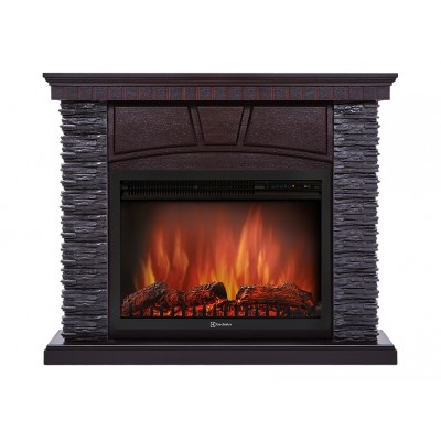 Портал Firelight Porto 30U (угловой) камень черный, шпон венге Портал Firelight Porto 30U (угловой) камень черный, шпон венге