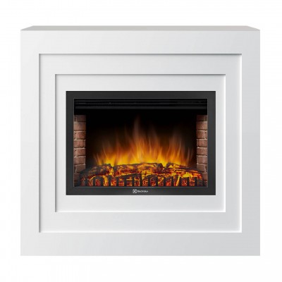 Каминокомплект:Очаг Electrolux EFP/P-2520LS с порталом Cubo 25 белый Каминокомплект:Очаг Electrolux EFP/P-2520LS с порталом Cubo 25 белый