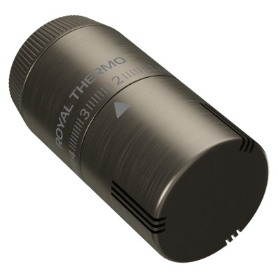 Термоголовка жидкостная Royal Thermo Design М30х1,5 (никель матовый) Термоголовка жидкостная Royal Thermo Design М30х1,5 (никель матовый)