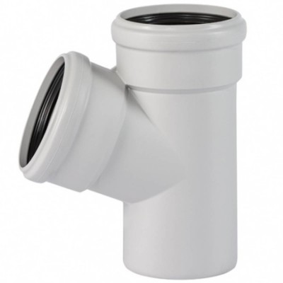 Тройник Ostendorf 56х56х67град. SKEA бесшумный PP-MD, светло-серый Тройник Ostendorf 56х56х67град. SKEA бесшумный PP-MD, светло-серый