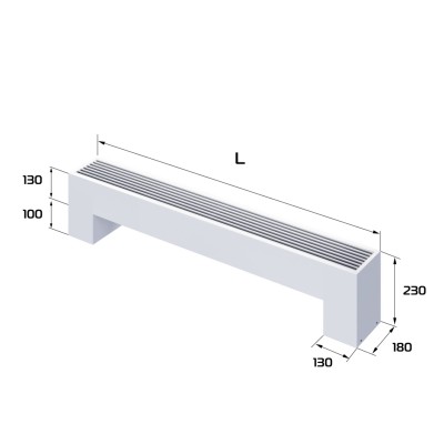 Конвектор напольный Royal Thermo STEP-130/180/800-2-N-WT-LG-NA Конвектор напольный Royal Thermo STEP-130/180/800-2-N-WT-LG-NA