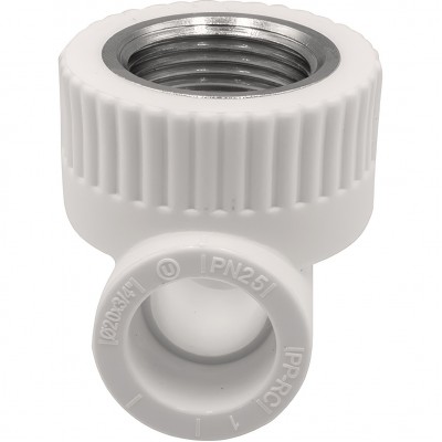 Тройник THERMOLIGHT комбинированный PP-R ВР 20х3/4х20 белый (10/120) Тройник THERMOLIGHT комбинированный PP-R ВР 20х3/4х20 белый (10/120)