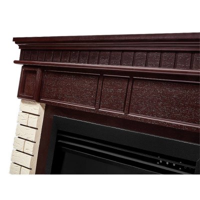 Каминокомплект: Биокамин Firelight BFP/P-2520, портал Bricks 25 камень бежевый, шпон темный дуб Каминокомплект: Биокамин Firelight BFP/P-2520, портал Bricks 25 камень бежевый, шпон темный дуб