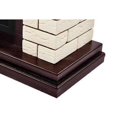 Каминокомплект: Биокамин Firelight BFP/P-2520, портал Bricks 25 камень бежевый, шпон темный дуб Каминокомплект: Биокамин Firelight BFP/P-2520, портал Bricks 25 камень бежевый, шпон темный дуб