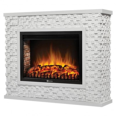 Каминокомплект: Очаг Electrolux EFP/P-3320RLS с порталом Quadro 30 камень песчаник античный бел Каминокомплект: Очаг Electrolux EFP/P-3320RLS с порталом Quadro 30 камень песчаник античный бел