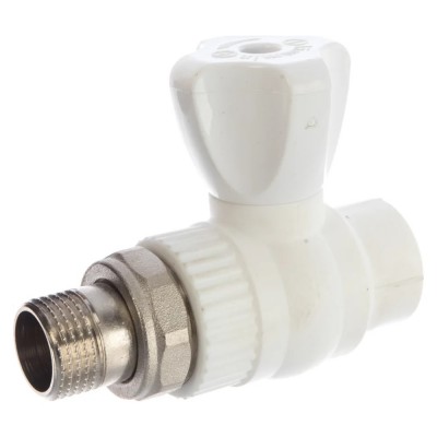 Кран шаровый PPR радиат. угл. 20х1/2quot; (Lammin) Кран шаровый PPR радиат. угл. 20х1/2quot; (Lammin)