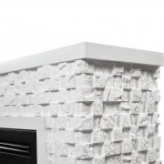Каминокомплект: Очаг Electrolux EFP/P-3320RLS с порталом Quadro 30 камень песчаник античный бел