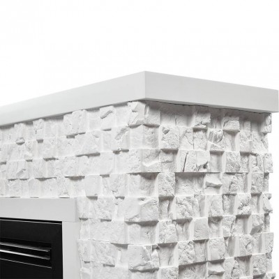 Каминокомплект: Очаг Electrolux EFP/P-3320RLS с порталом Quadro 30 камень песчаник античный бел Каминокомплект: Очаг Electrolux EFP/P-3320RLS с порталом Quadro 30 камень песчаник античный бел