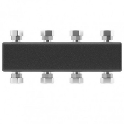 Коллектор Wester распределительный до 3 контуров с кронштейном Коллектор Wester распределительный до 3 контуров с кронштейном