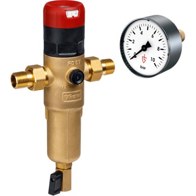 Фильтр Сетчатый с редуктором давления Goetze FD07-1/2H (SP) и манометр Goetze MA10-50 Фильтр Сетчатый с редуктором давления Goetze FD07-1/2H (SP) и манометр Goetze MA10-50